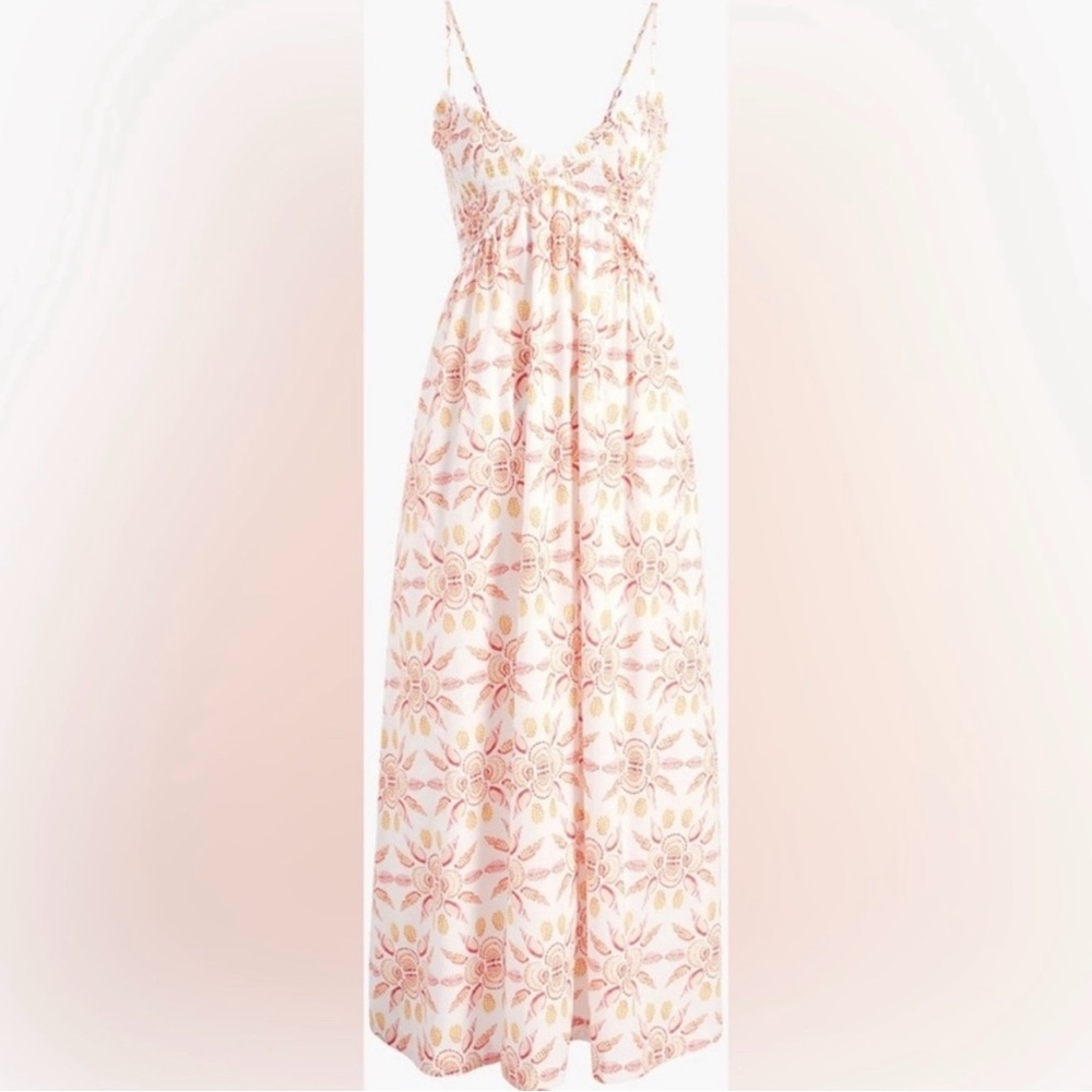 Hill House Sydney Nap Dress in Orange Floral - M NWT